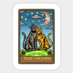The lovers tarot carde Sticker
